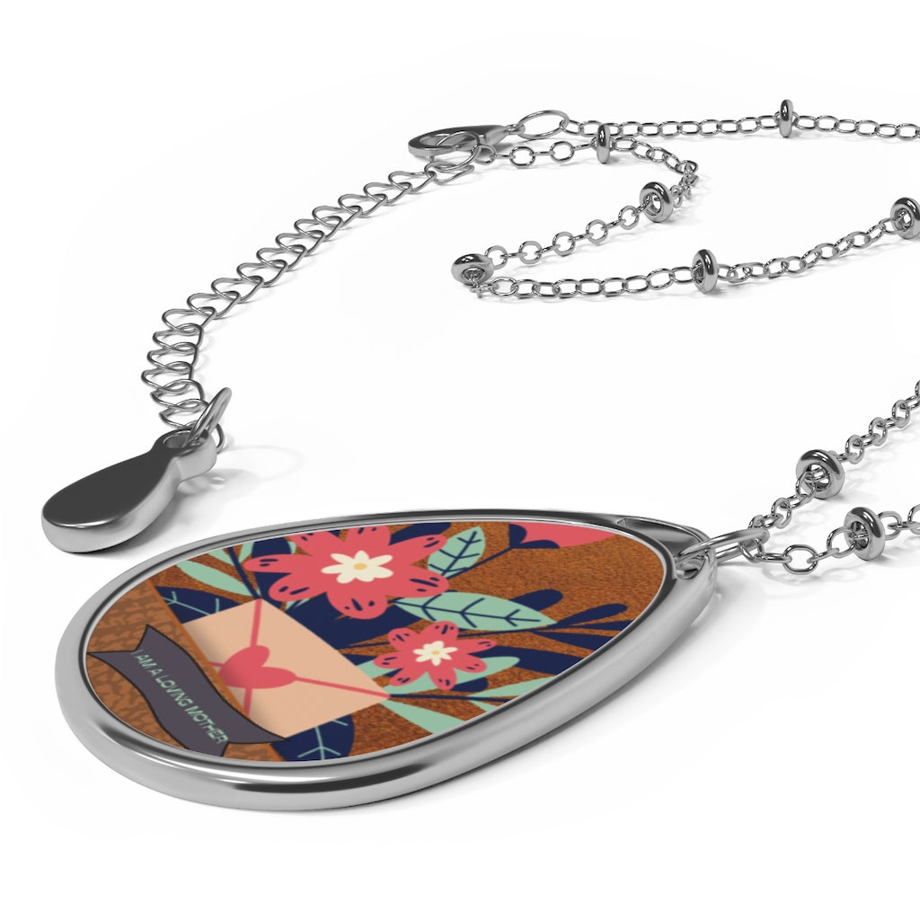 Loving Mom Oval Necklace