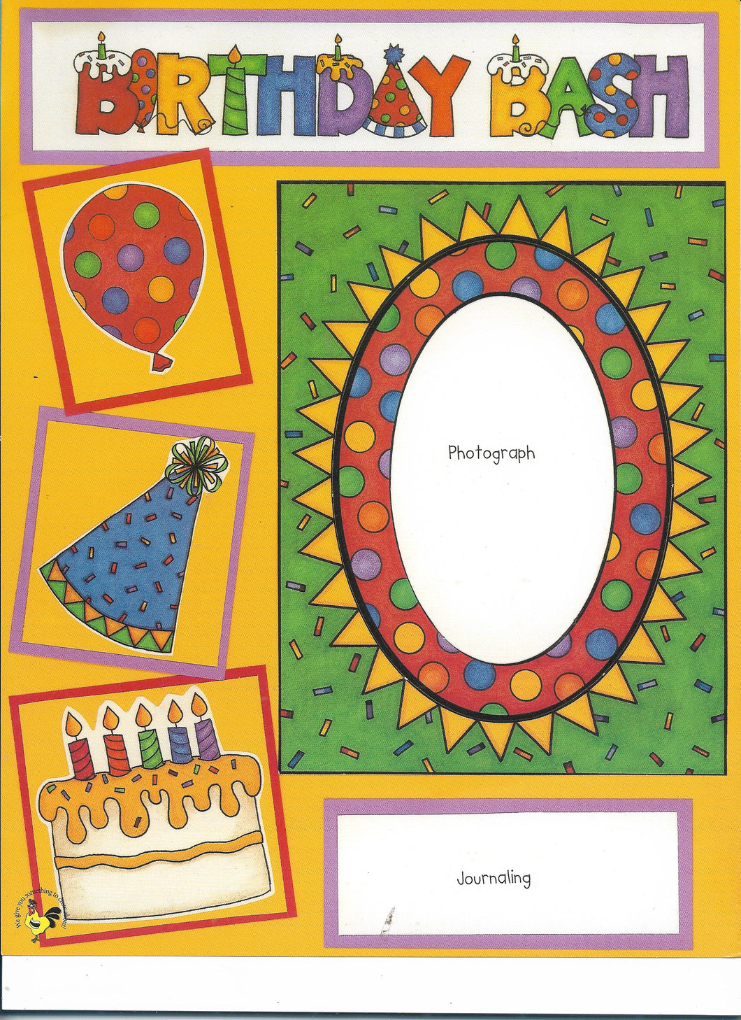 Birthdy Bash Scrapbook Layout Page