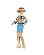 Load image into Gallery viewer, Crystal in Clear Fashion Ladies Brooches
