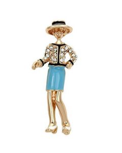 Crystal in Clear Fashion Ladies Brooches