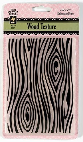 Hot Off the Press Wood Texture Embossing Folder
