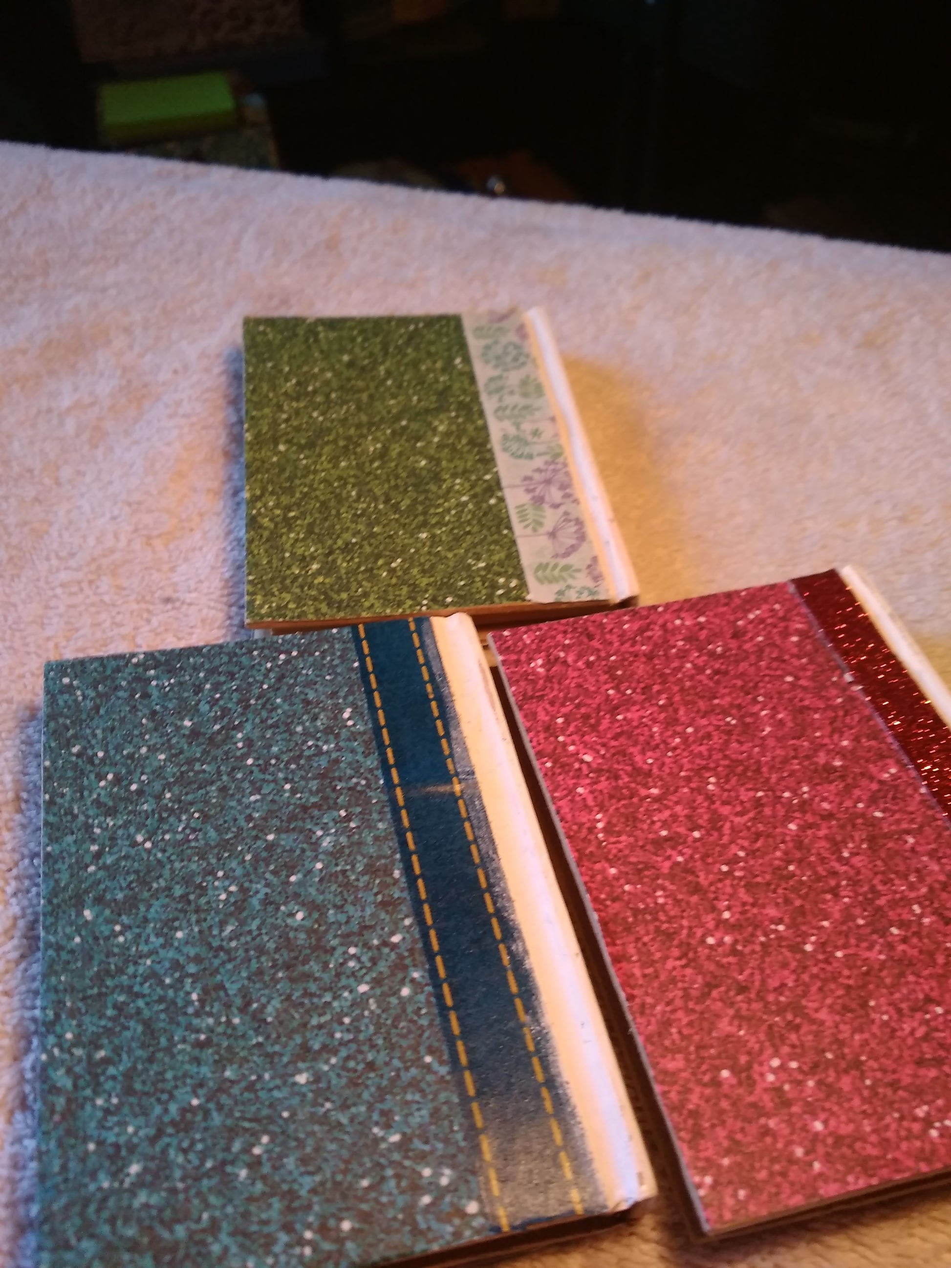Back view of the mini pocket books