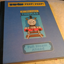 Load image into Gallery viewer, Composition Notebook  Altered Thomas the Blue Engine

