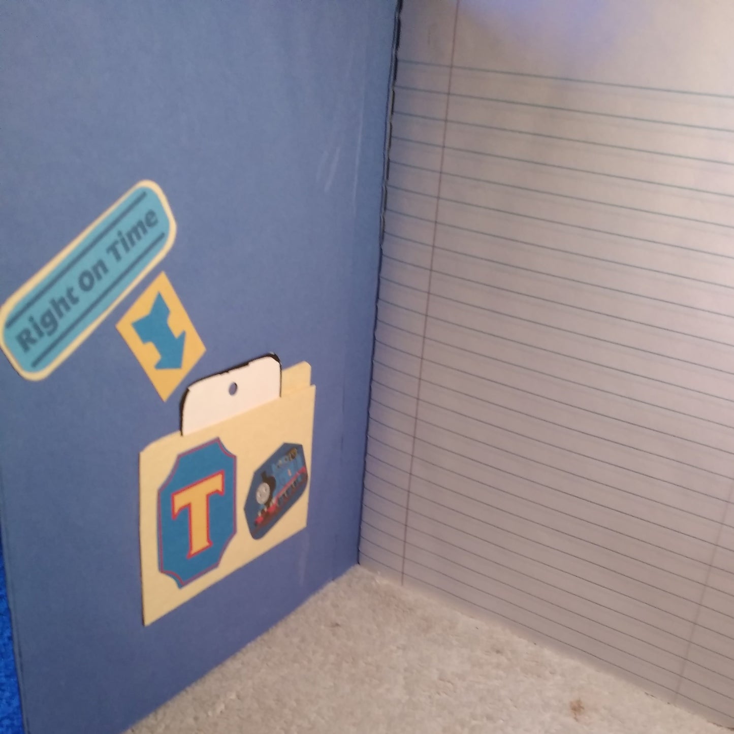 Composition Notebook  Altered Thomas the Blue Engine
