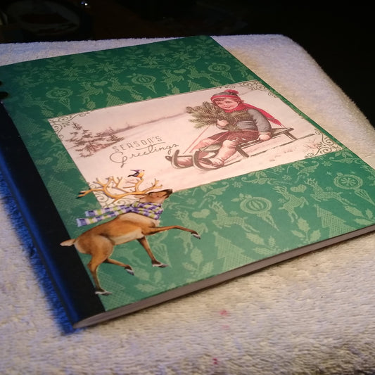 Composition Notebook Altered Season's Greeting