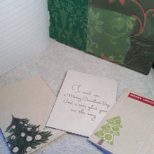 Load image into Gallery viewer, Composition Notebook Altered Season&#39;s Greeting
