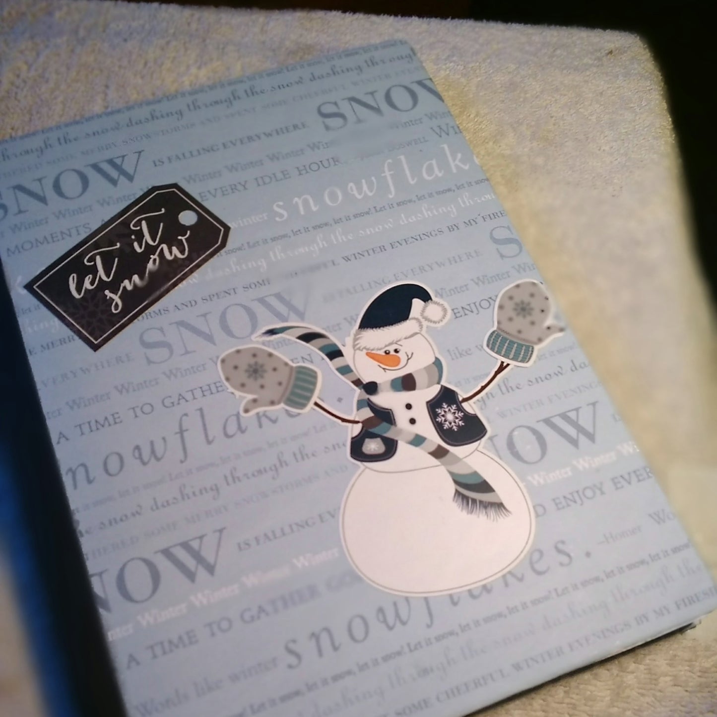 Composition Notebook Altered Let it Snow