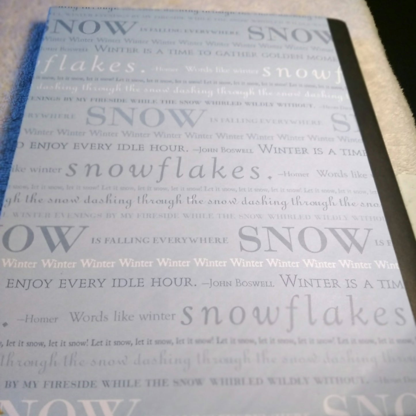 Composition Notebook Altered Let it Snow