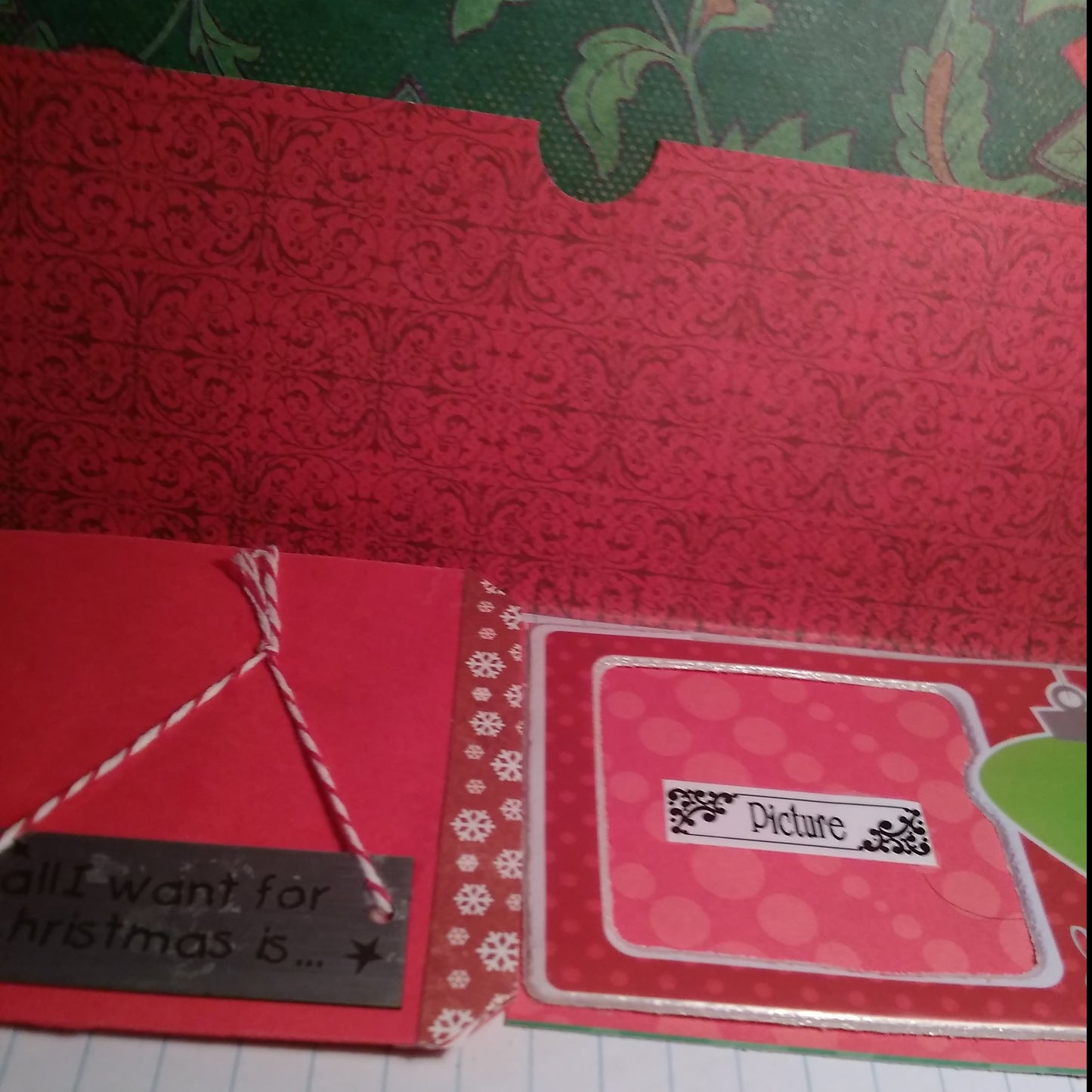 Composition Notebook Altered Merry and Bright