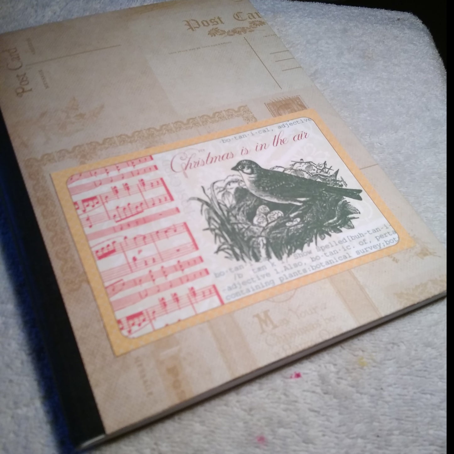Composition Notebook Altered "Christmas in the Air"