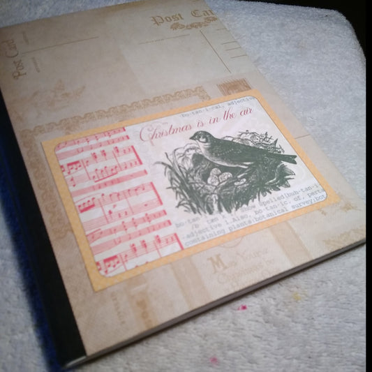 Composition Notebook Altered "Christmas in the Air"