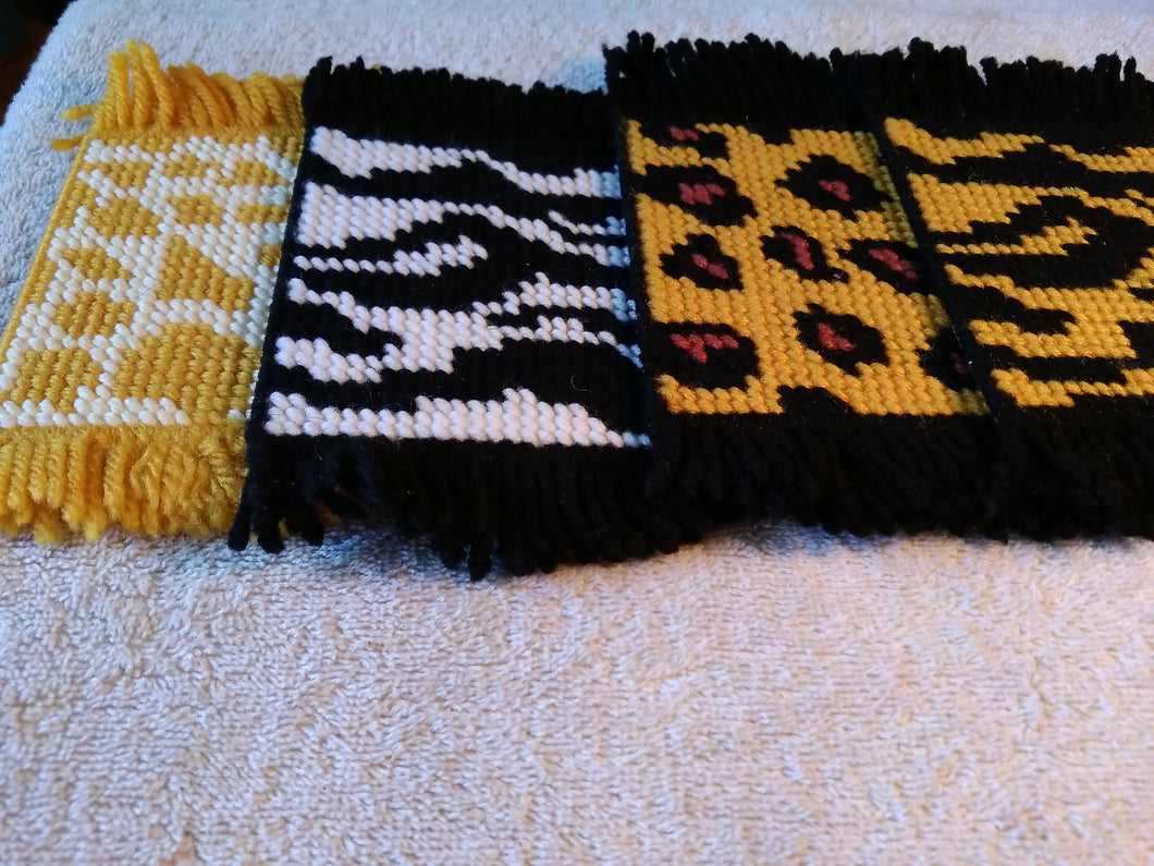 Animal Prints Rug Coasters