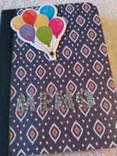 Load image into Gallery viewer, Mini Altered Composition Notebook Balloons
