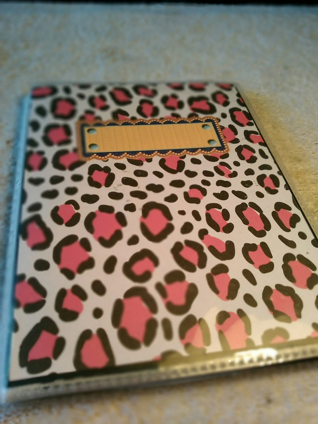 Pink Leopard Print Photo Album