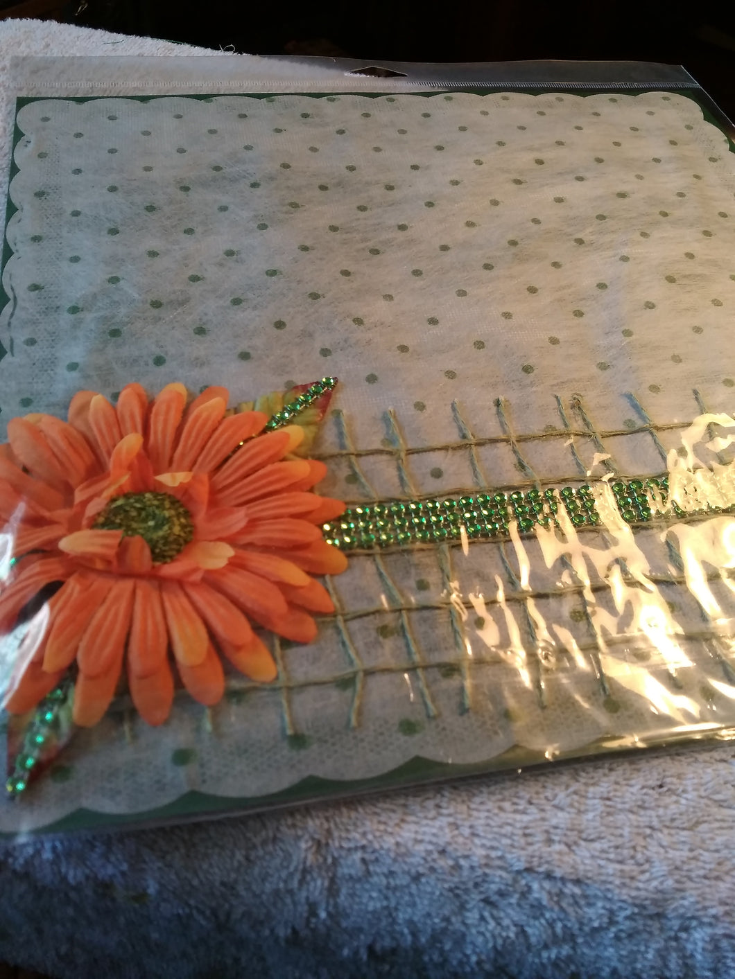 Orange Daisy Flower Layout Page