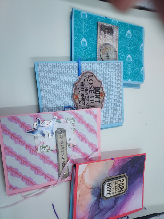 "Handcrafted Inspiration: Handmade Note Pads for Daily Motivation"