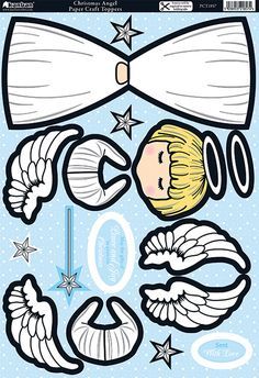 Kanban Christmas Angel Wobbler