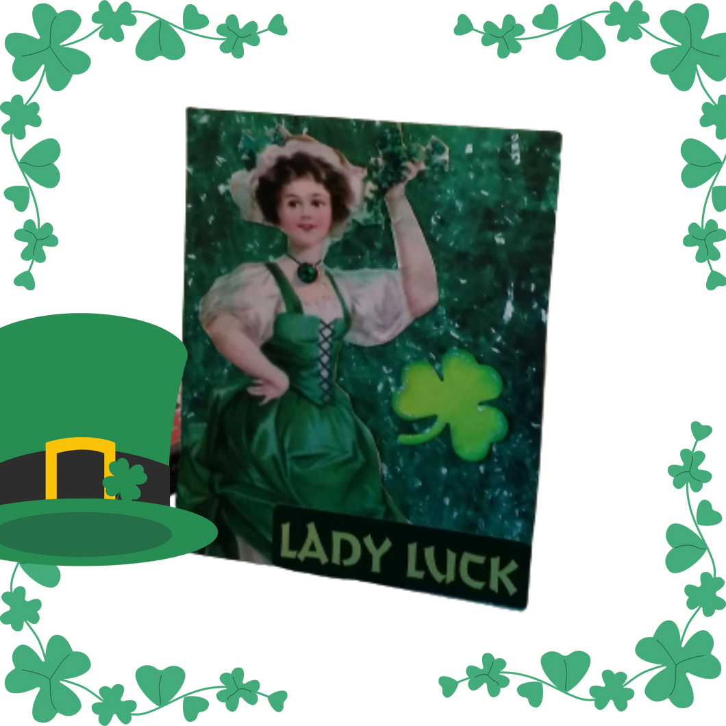 Lady Luck St. Patrick's Day Card