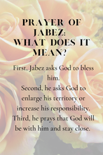 Load image into Gallery viewer, Prayer of Jabez and What it Means Digital Printable

