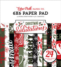 Load image into Gallery viewer, Echo Park Paper Company Salutations Christmas 6x6 Pad Paper, Multi
