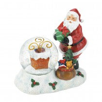 Load image into Gallery viewer, SANTA AND CHIMNEY LED SNOW GLOBE
