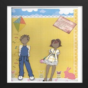 Springtime with the Children Silk poster