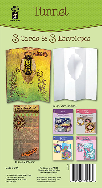 Hot Off The Press - Tunnel Die-Cut Cards