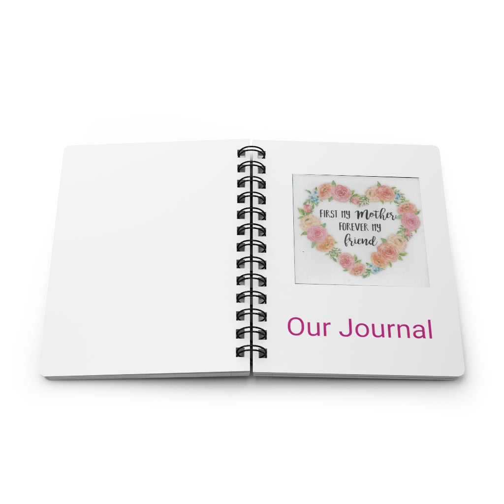Spiral Bound Journal Our Flower Heart