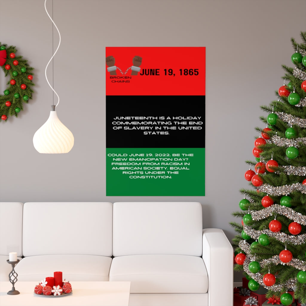 Juneteenth Premium Matte vertical posters