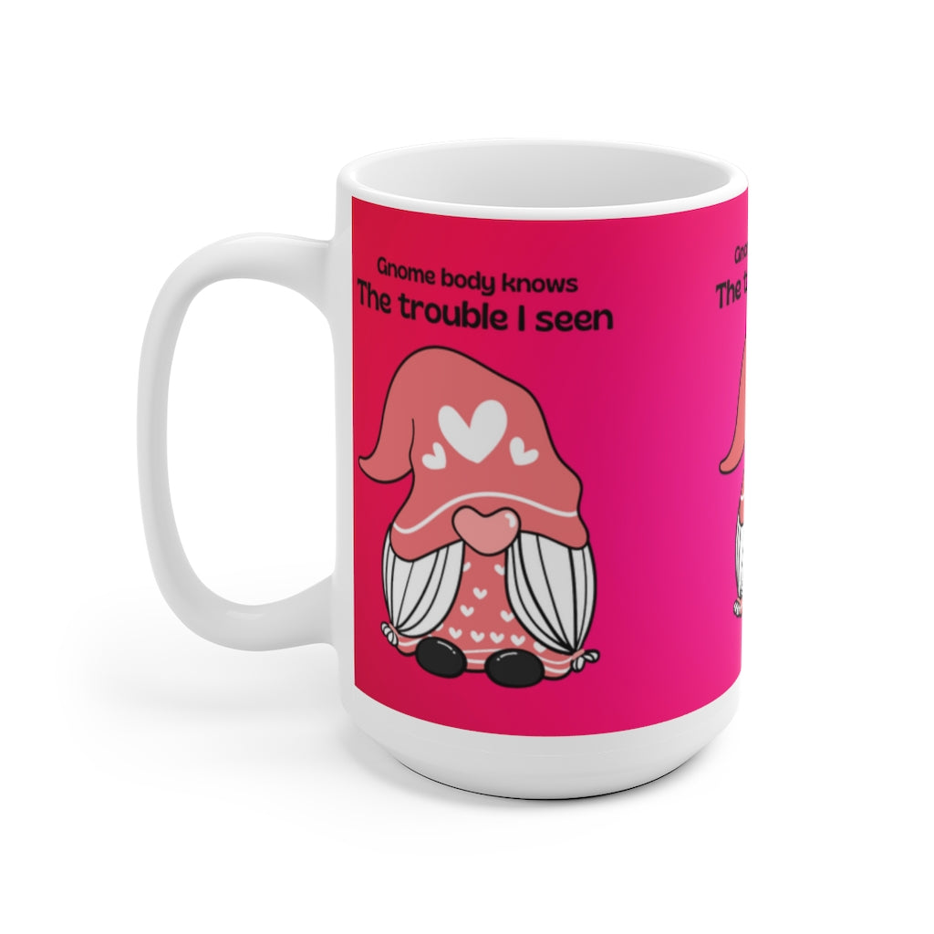 Gnome White Ceramic Mug