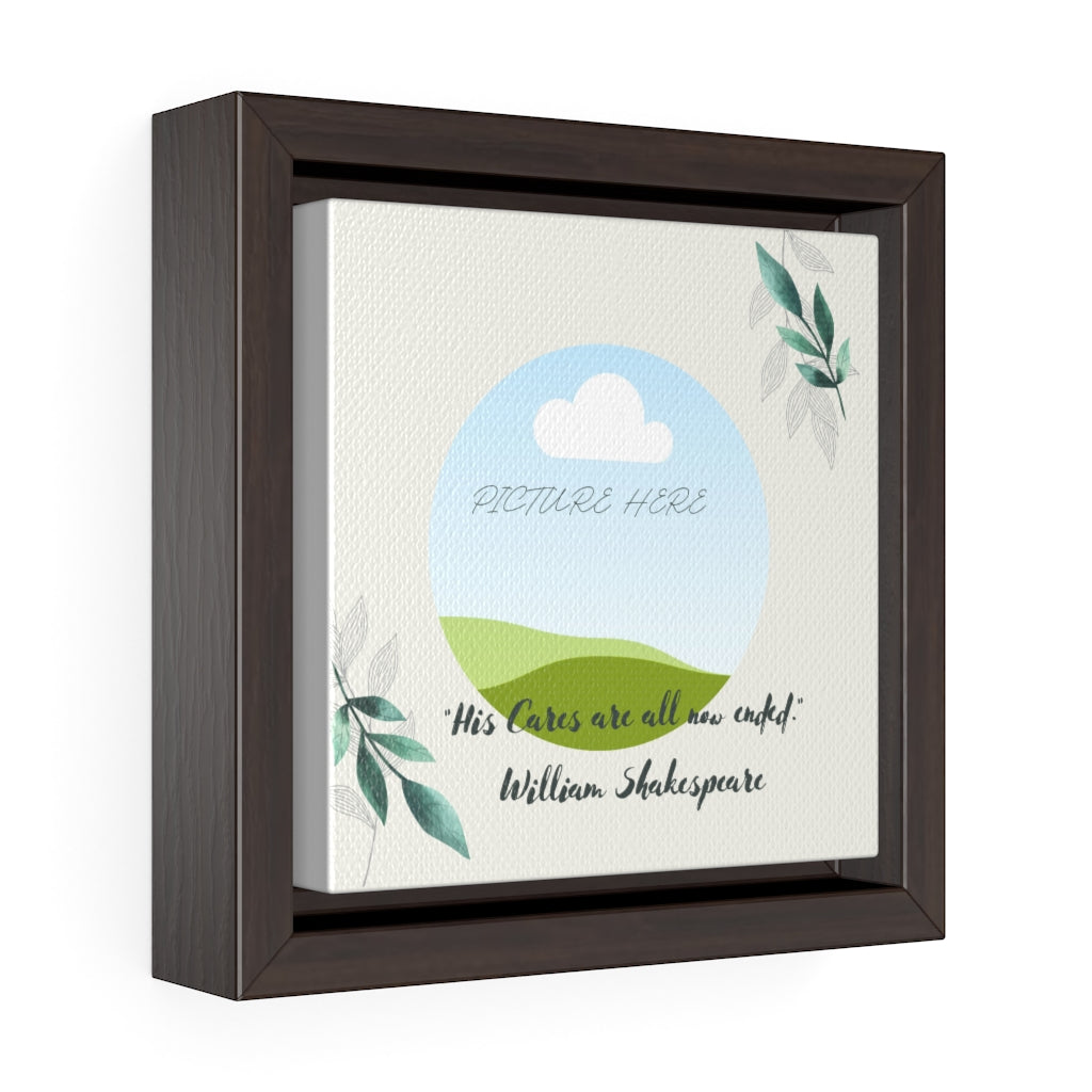 Memorable Square Framed Premium Gallery Wrap Canvas