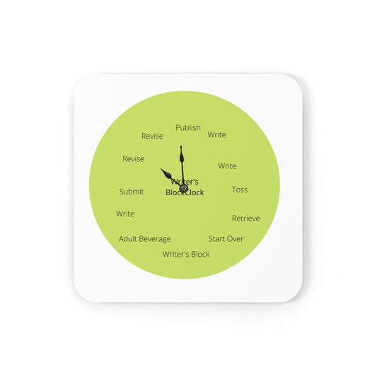 The Writer's Block Collection Cork Back Coaster