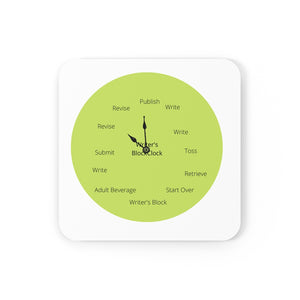 The Writer's Block Collection Cork Back Coaster