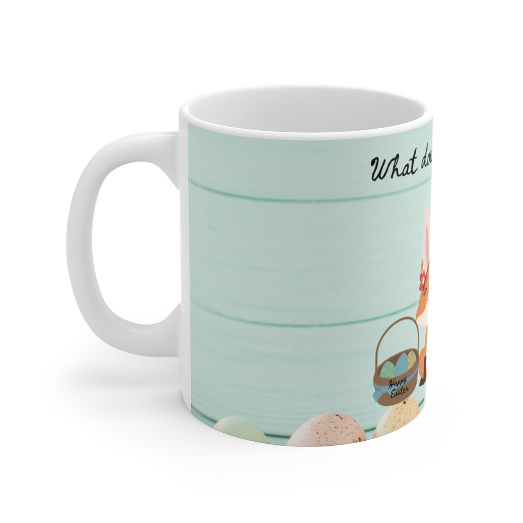 " WHAT DOES THE FOX SAY" Holiday Ceramic Mug (EU)