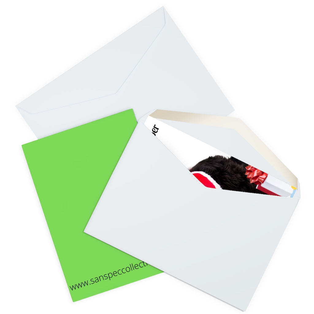 Greeting Cards (5 Pack) Christmas Card Santa's Senior Helper