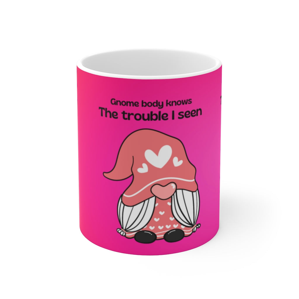 Gnome White Ceramic Mug