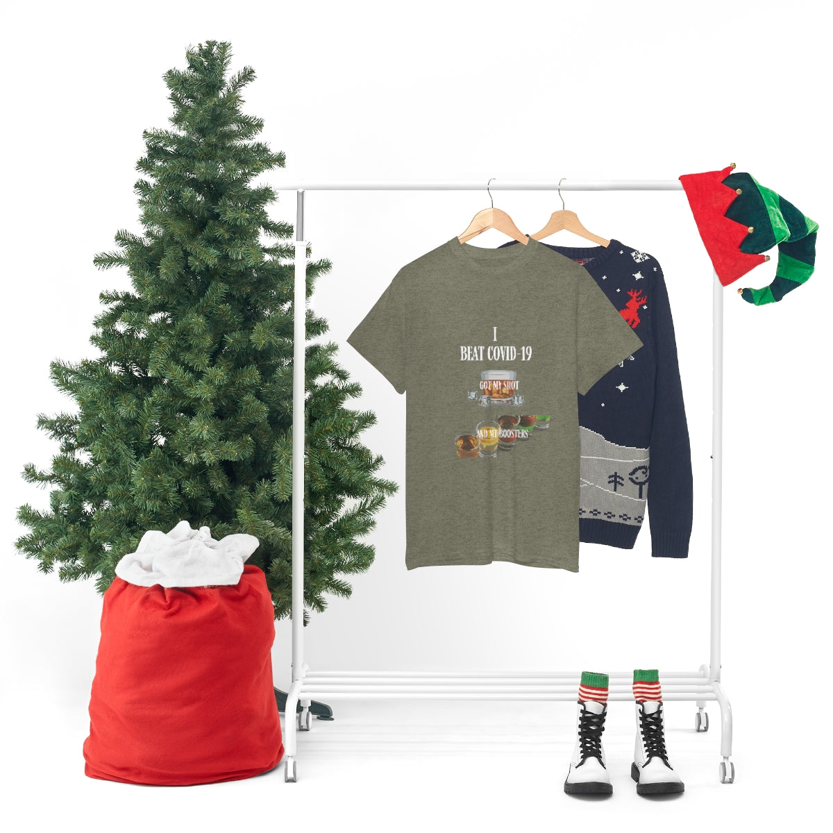Unisex Heavy Cotton Tee Funny COVID-19 T-Shirt