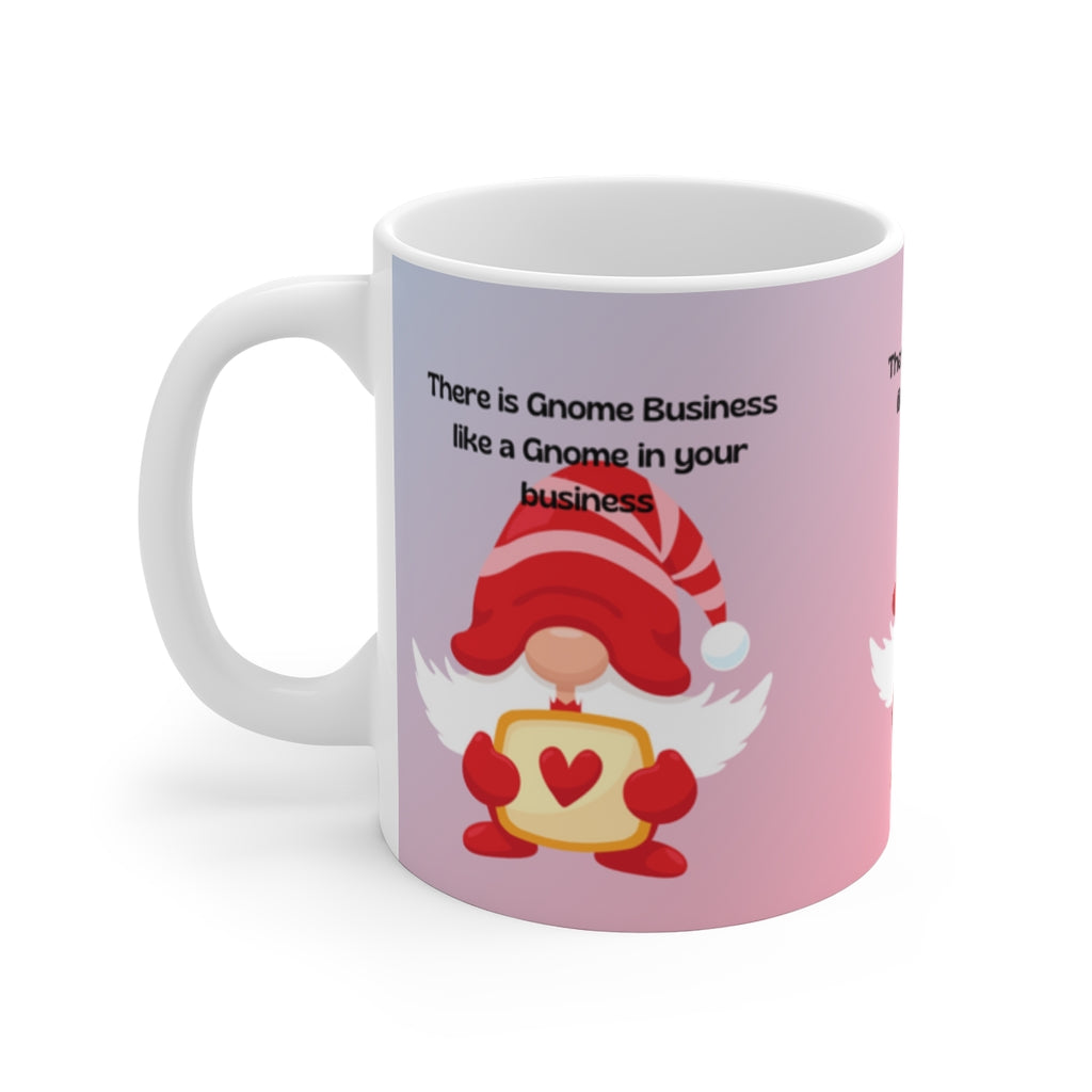 Gnome White Ceramic Mug