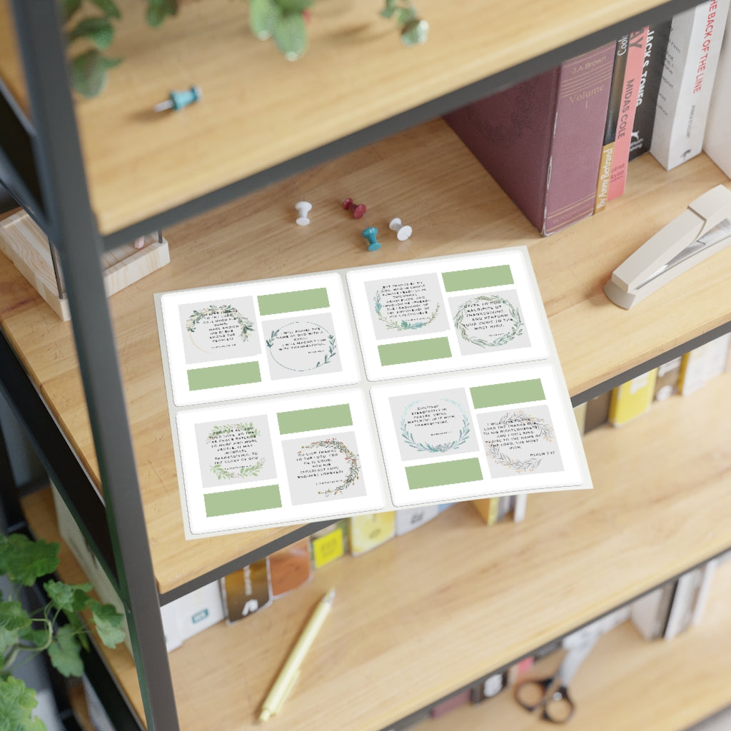 Give Thanks Motivational Sticker Sheets