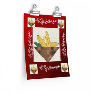 Banana Quilt Premium Matte vertical posters