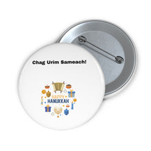 Load image into Gallery viewer, Hanukkah Custom Pin Buttons
