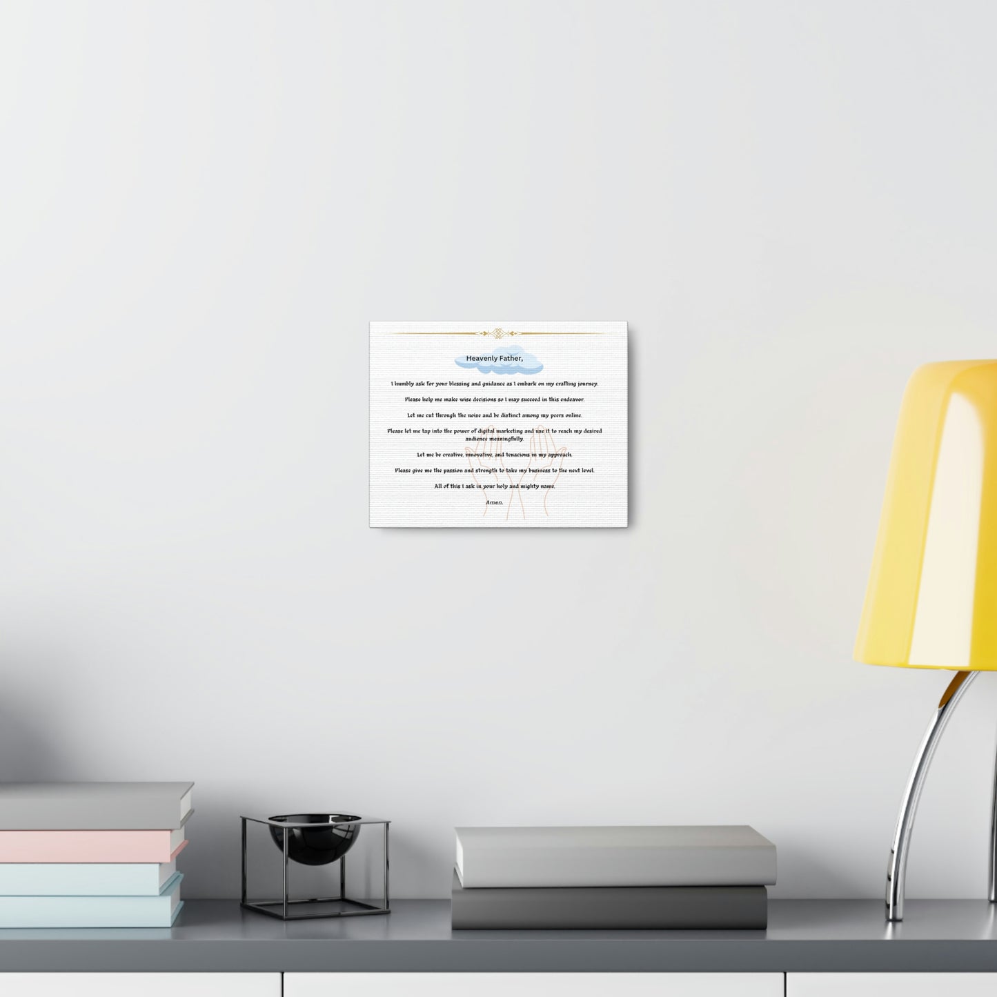 Jabez's Crafter Prayer Artful Canva Wrapped Prints