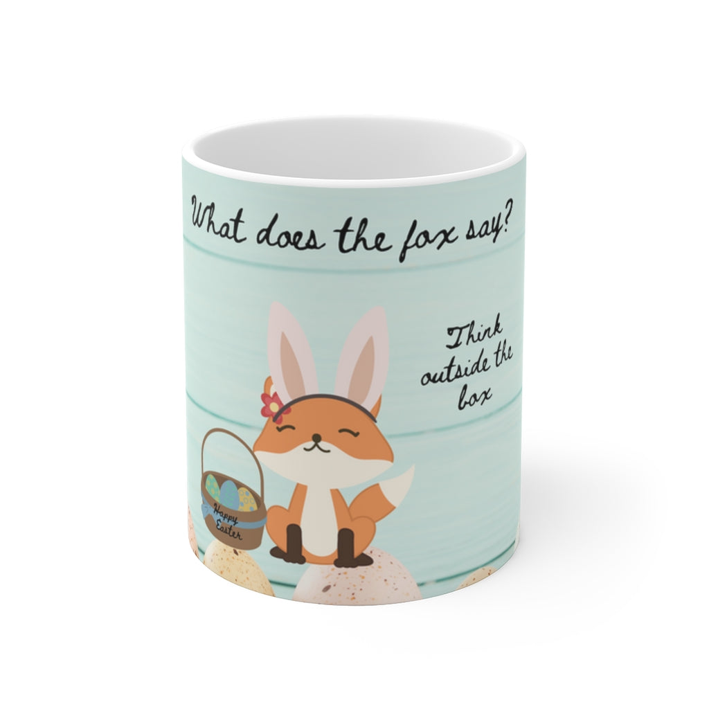 " WHAT DOES THE FOX SAY" Holiday Ceramic Mug (EU)