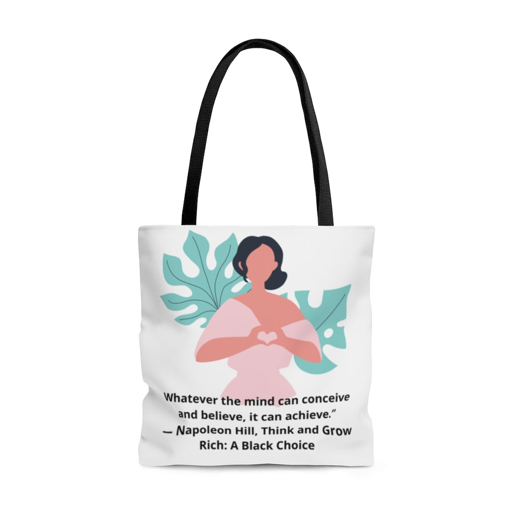 Your Mind Can Achieve AOP Tote Bag