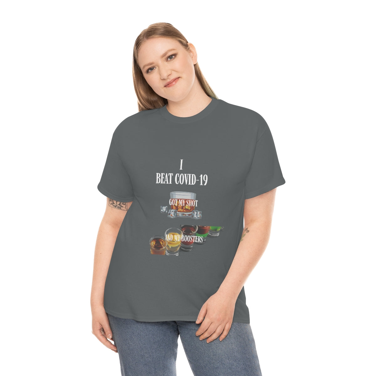Unisex Heavy Cotton Tee Funny COVID-19 T-Shirt
