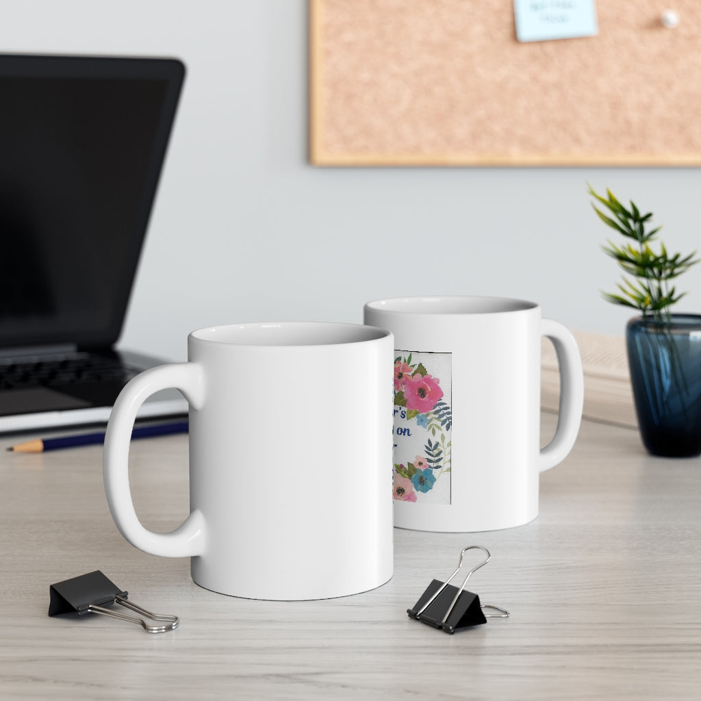 Wreath Ceramic Mug 11oz