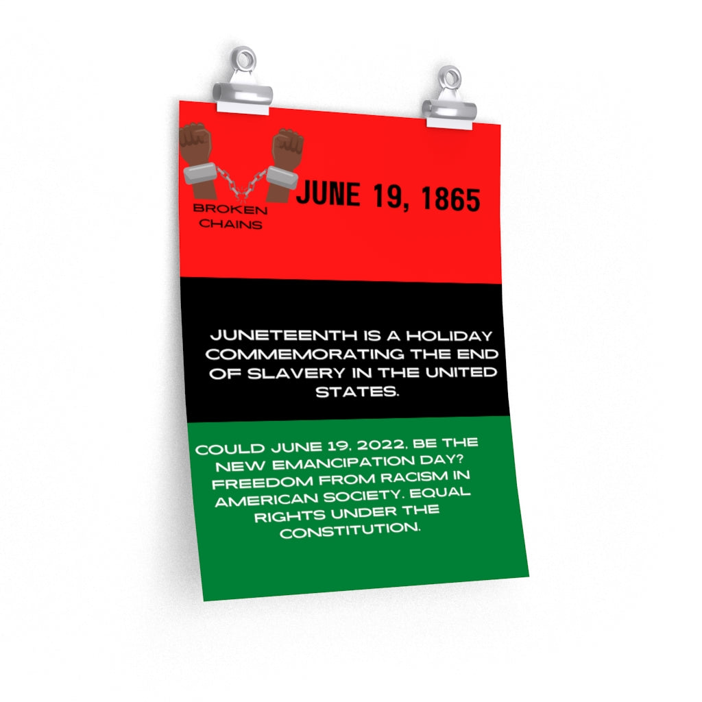 Juneteenth Premium Matte vertical posters