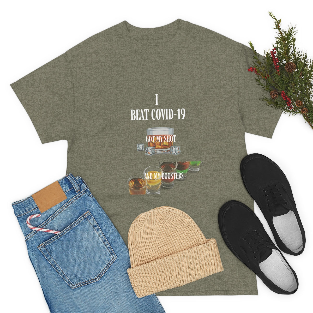 Unisex Heavy Cotton Tee Funny COVID-19 T-Shirt