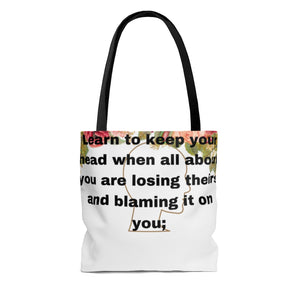 Rudyard Kipling "If" AOP Tote Bag