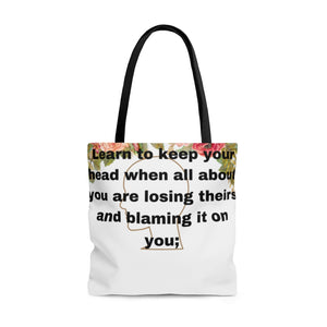 Rudyard Kipling "If" AOP Tote Bag